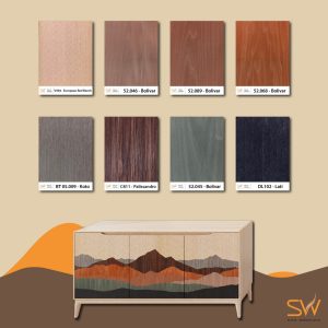 ตู้วางทีวีจัดลายหน้าบาน